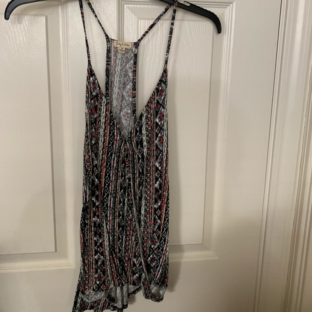 Lily White tribal patterned tank top